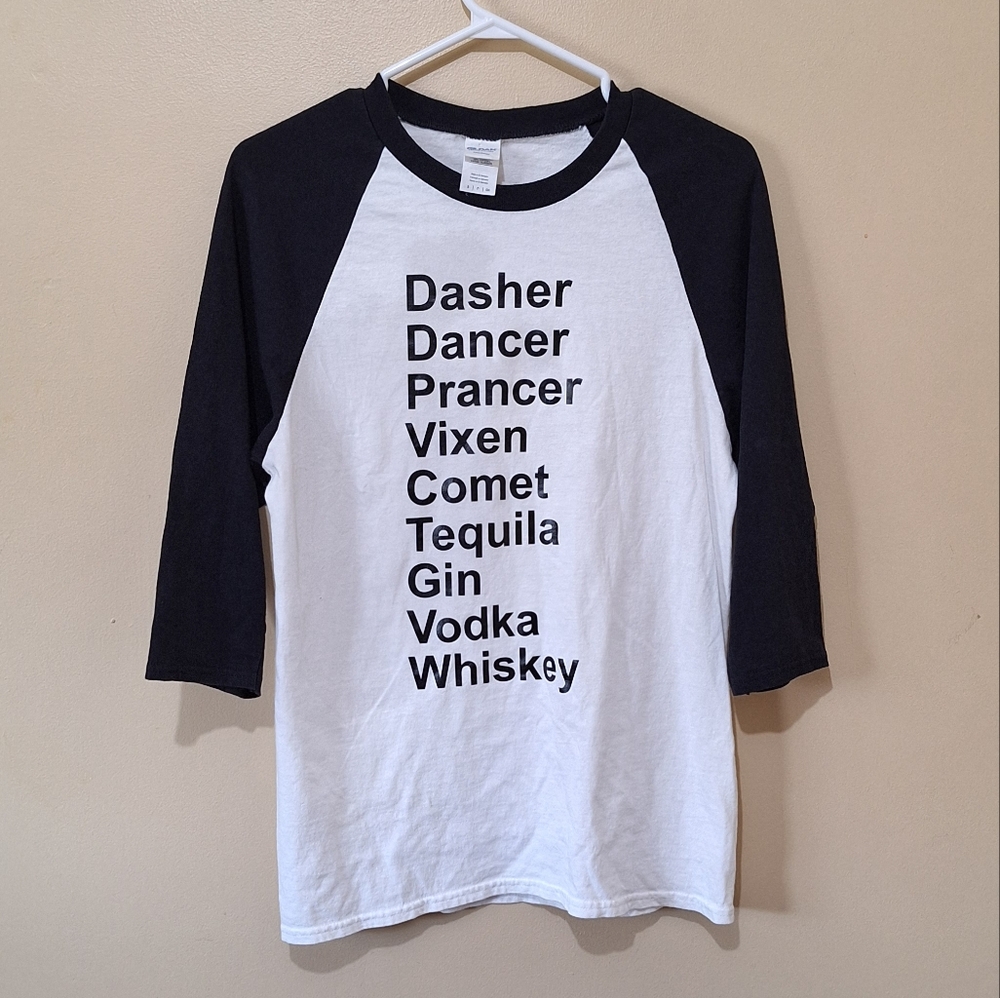 Funny Christmas Reindeer Alcohol Shirt